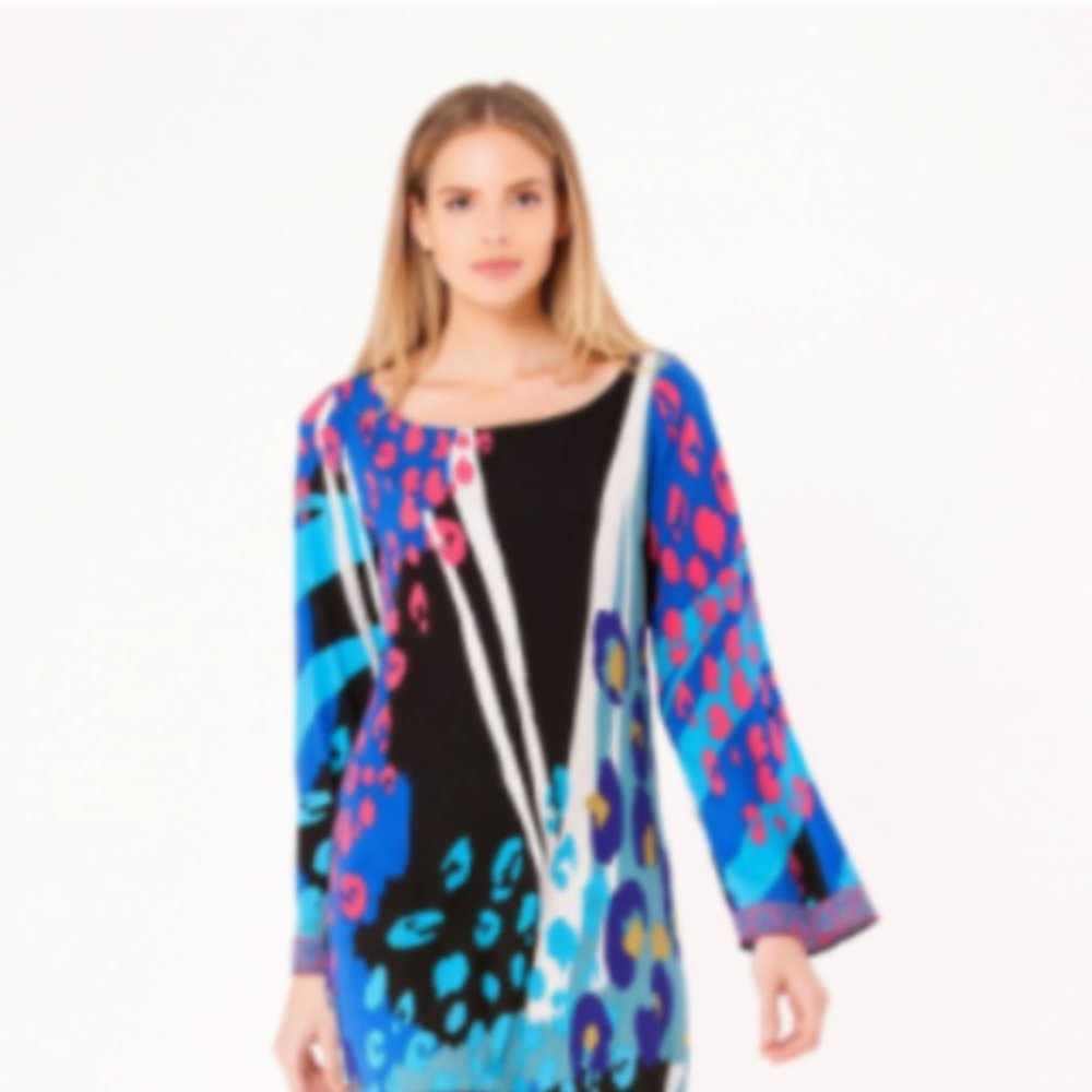 HALE BOB CORBIN CREPE DE CHINE DRESS new without tag